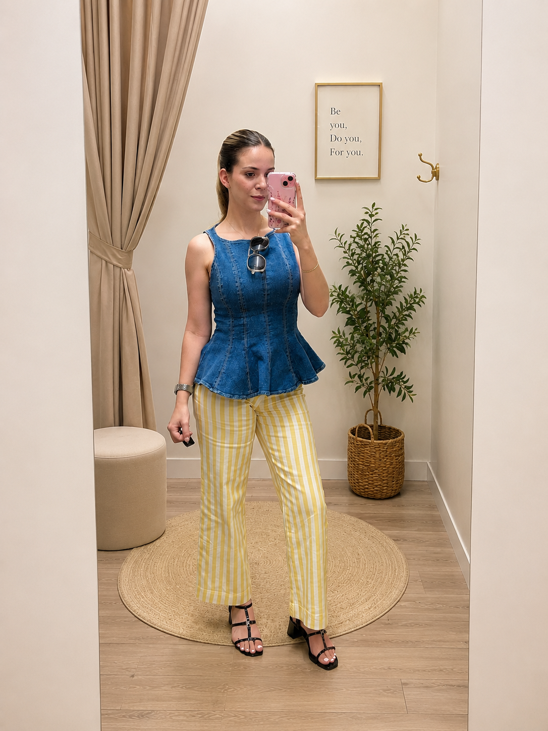 Yellow stripes Jean