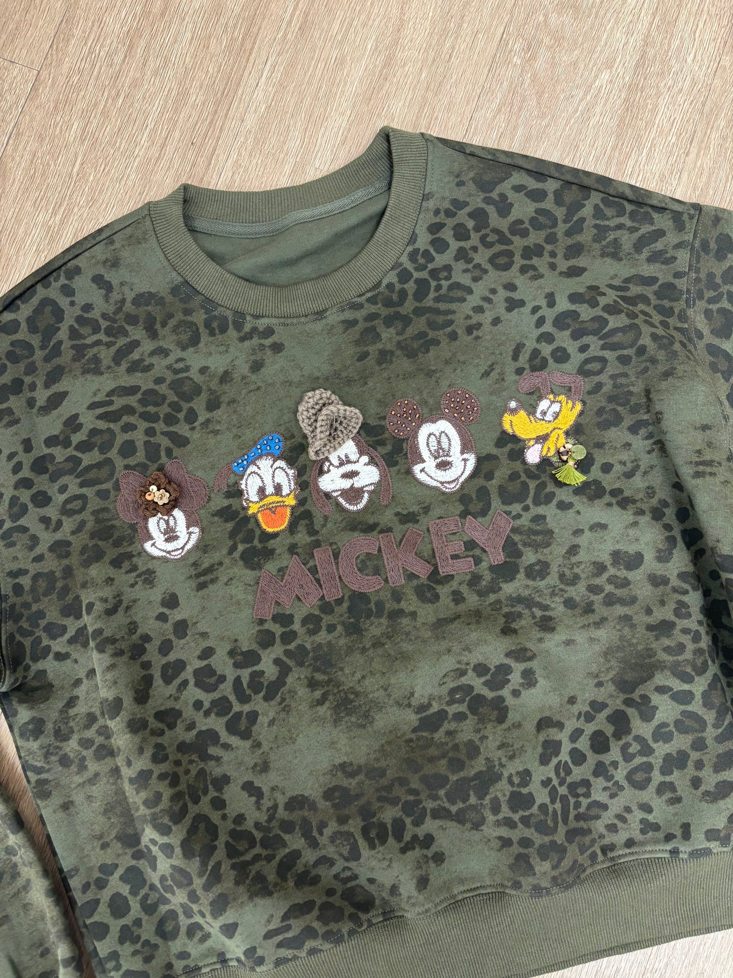Animal print friends sweater