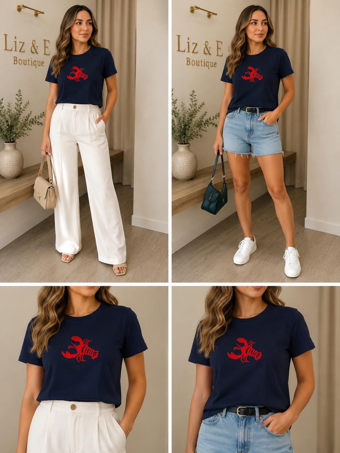 Lobster shirt navy