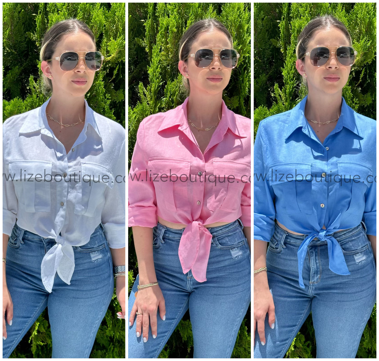Naty linen top