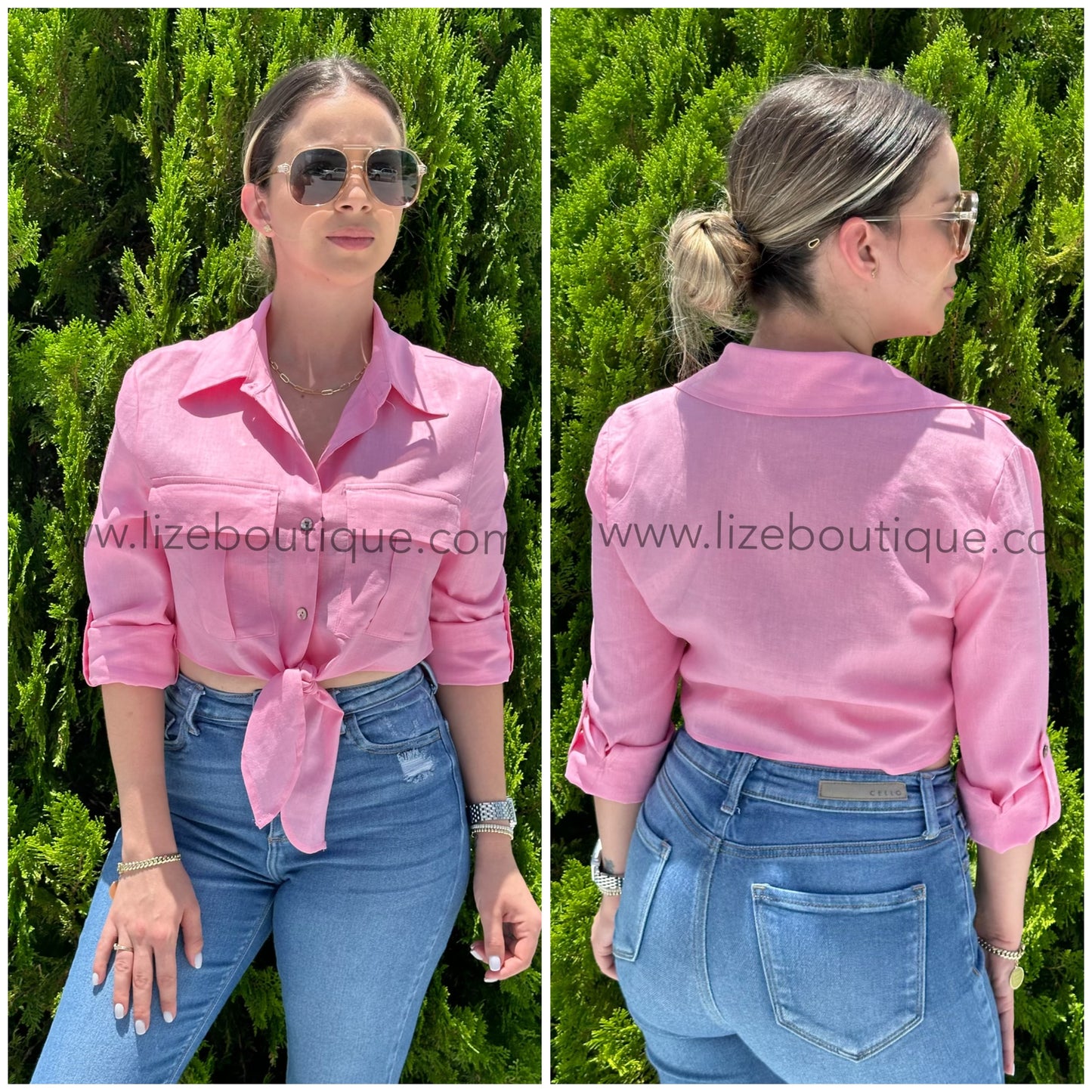 Naty linen top