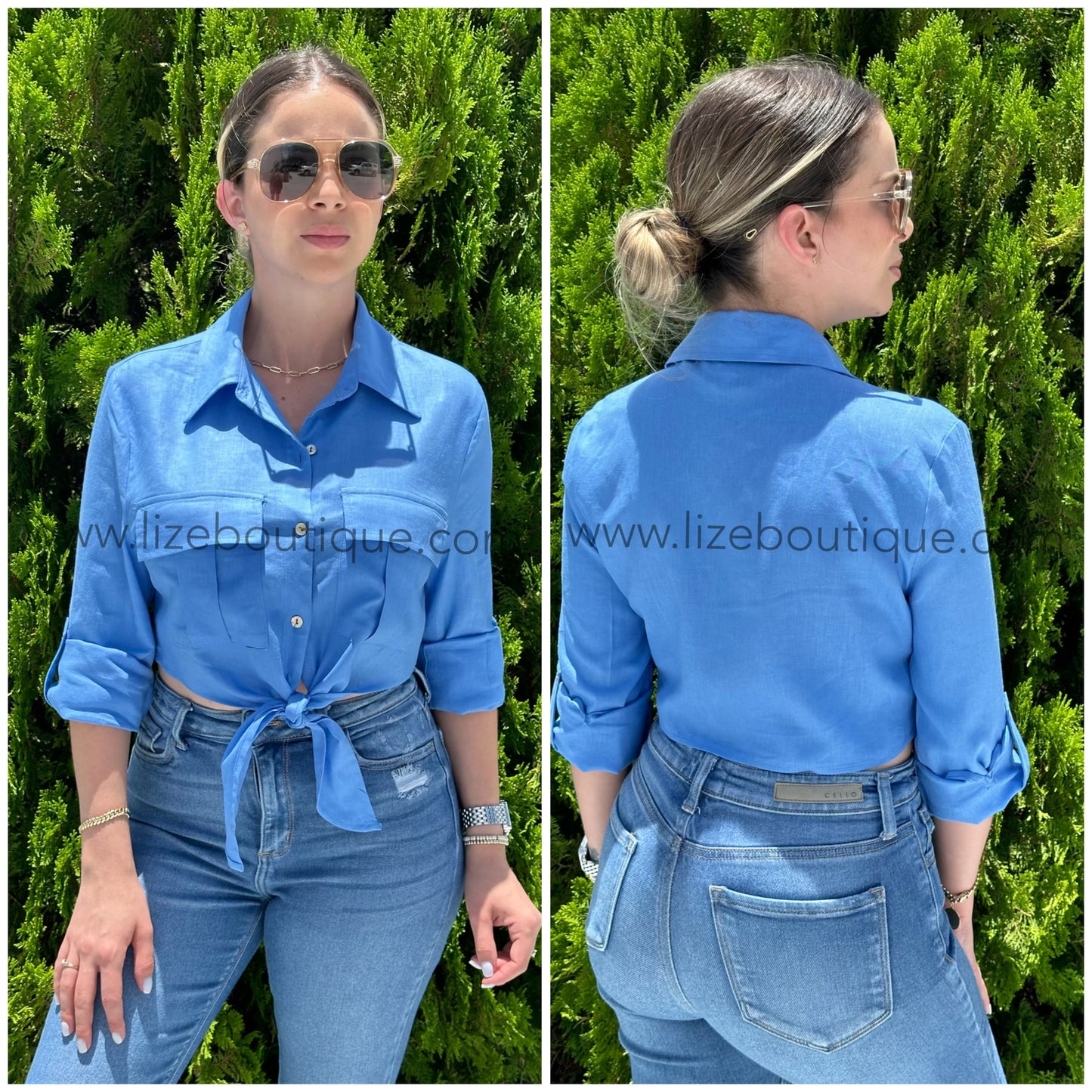 Naty linen top