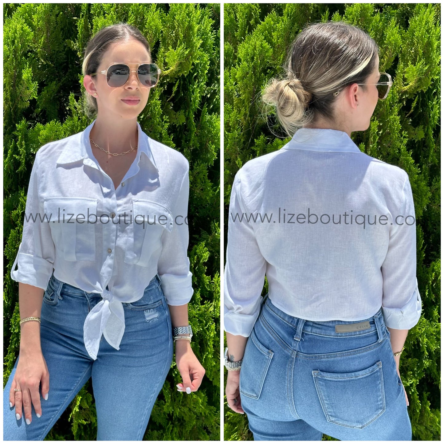 Naty linen top
