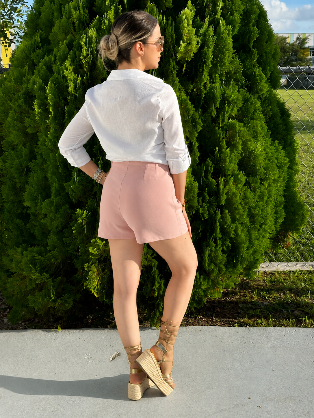 Clarissa shorts baby pink