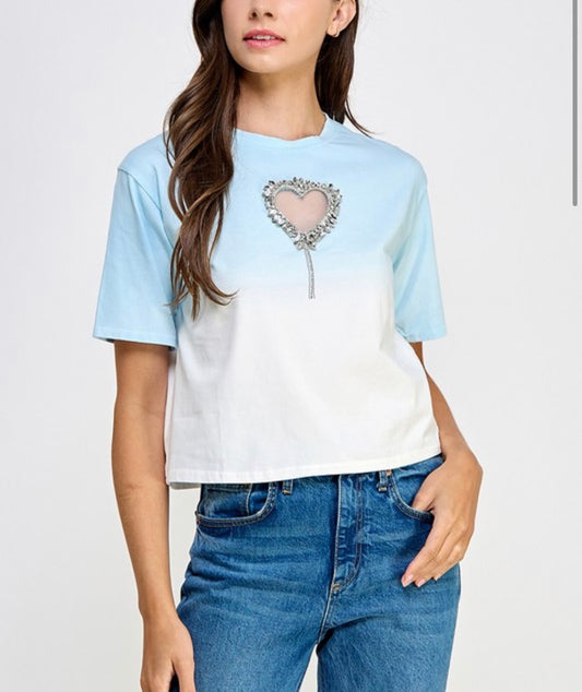 Baby heart blue