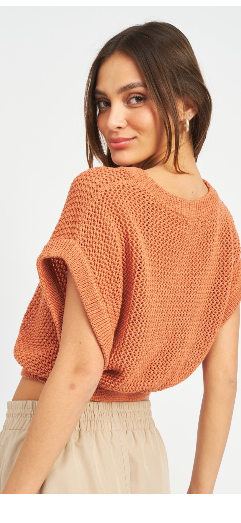 Terracota crochet top