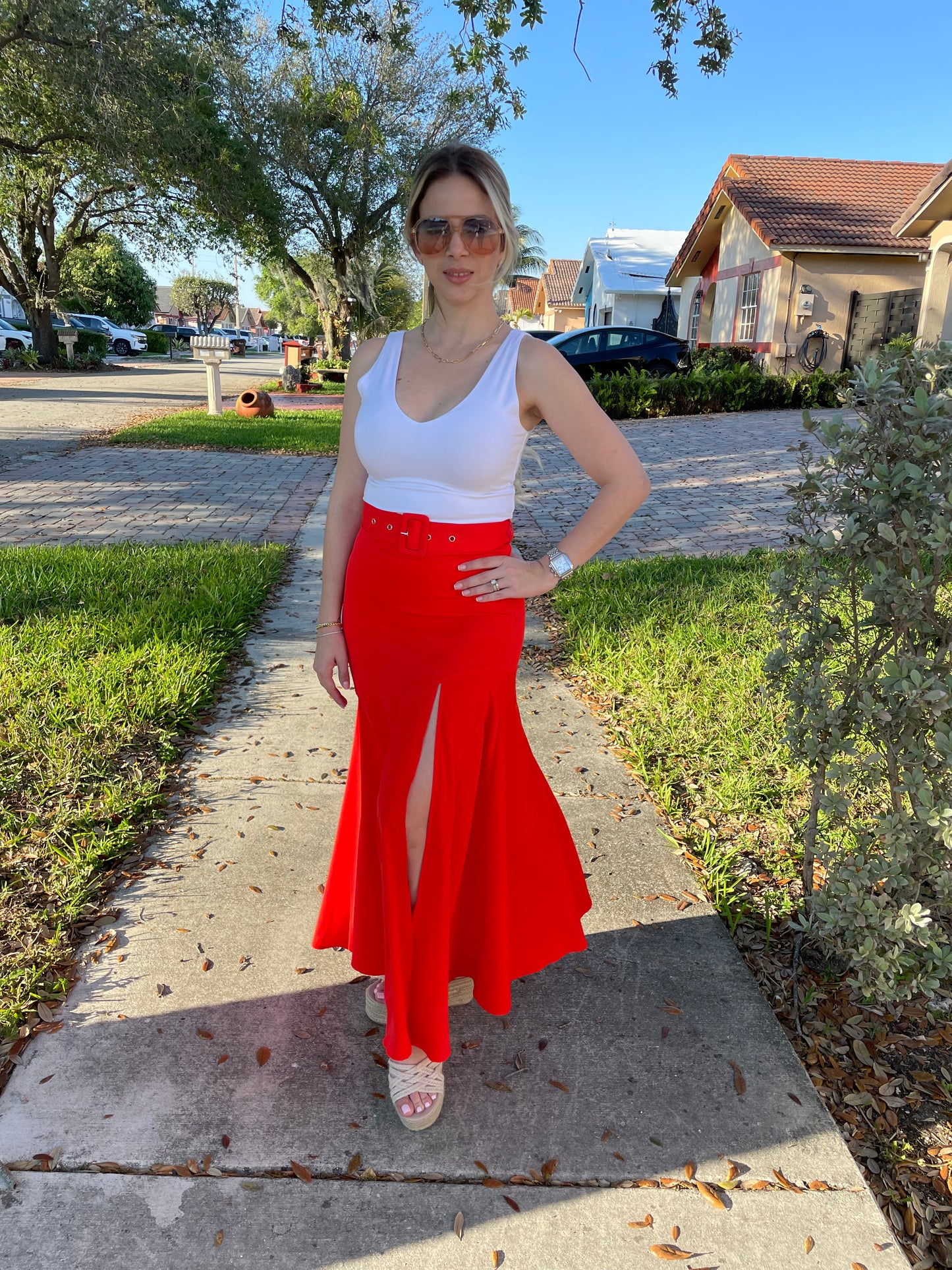Freya skirt orange