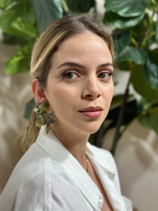 Orchid earrings