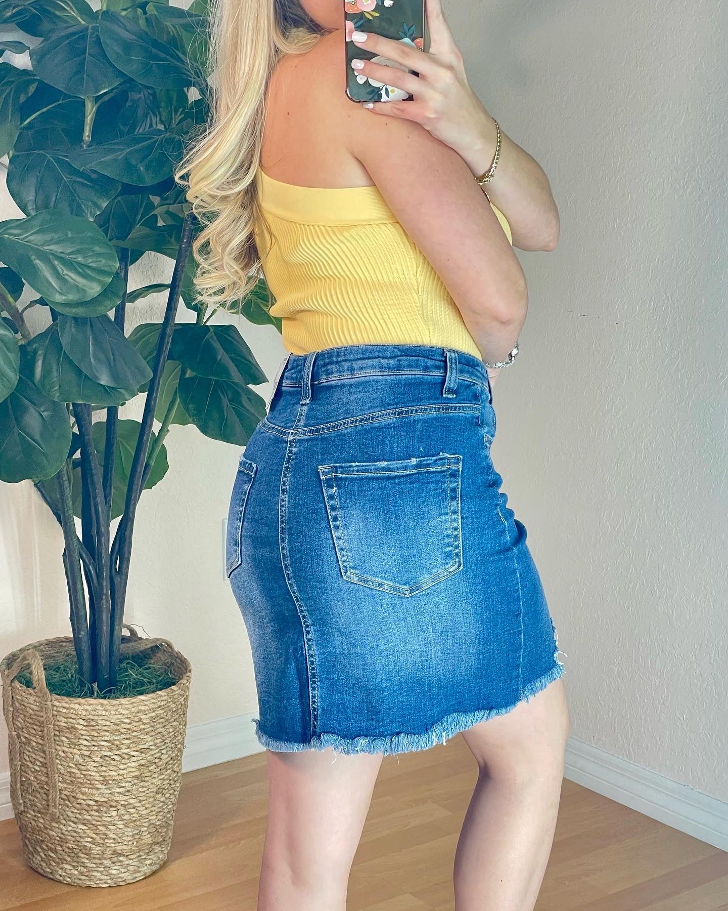 Gilli denim skirt