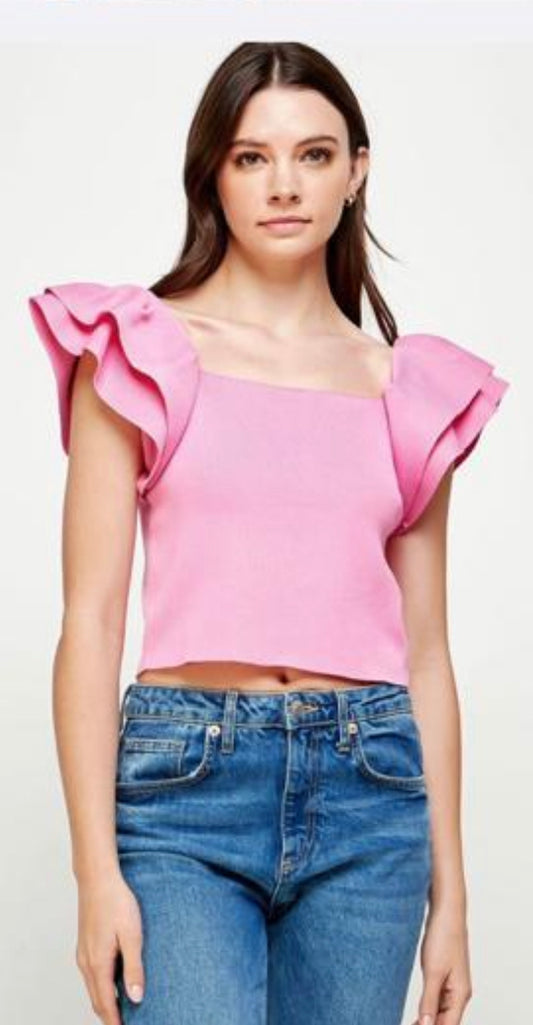 Cloe top Pink