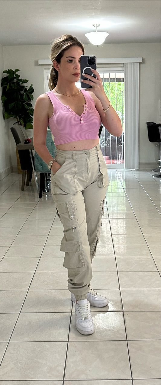 Beige Cargo pants