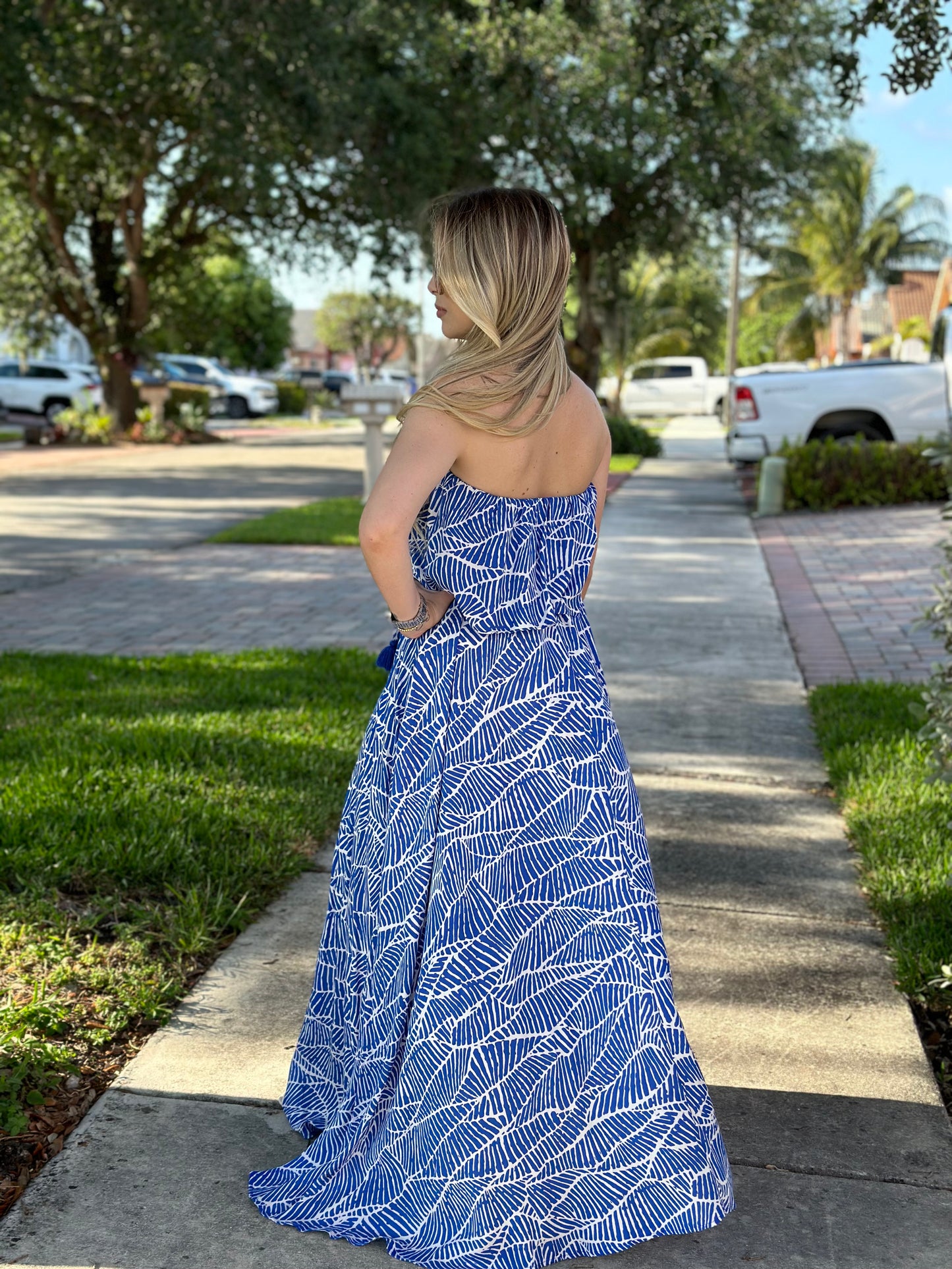 Azul maxi dress