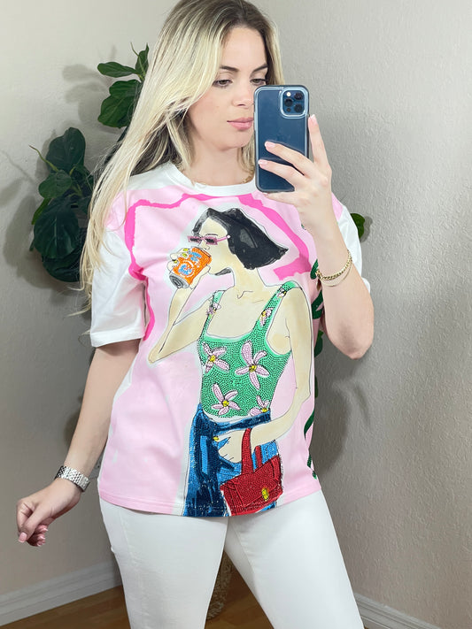 Miri shirt pink
