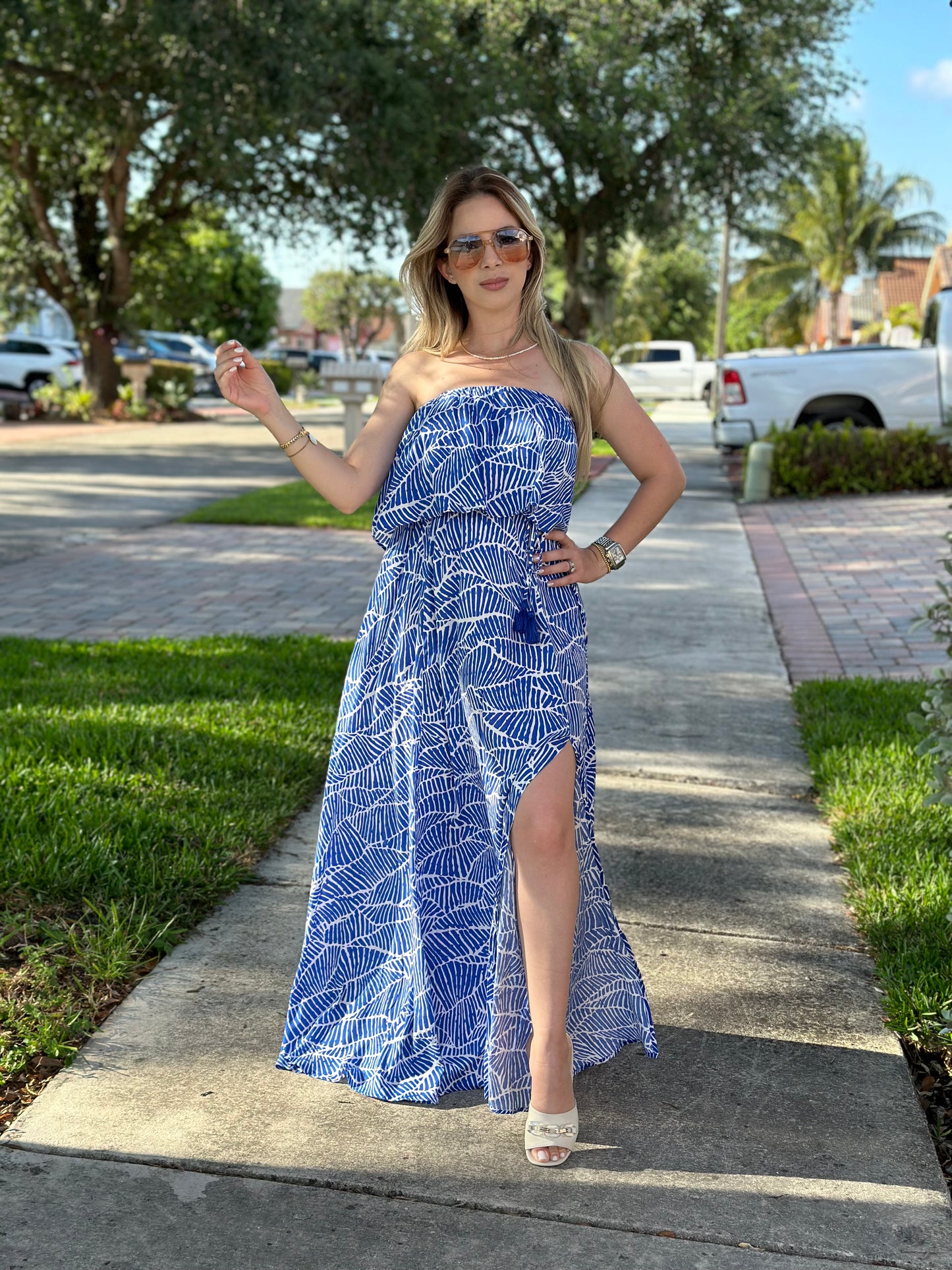 Azul maxi dress