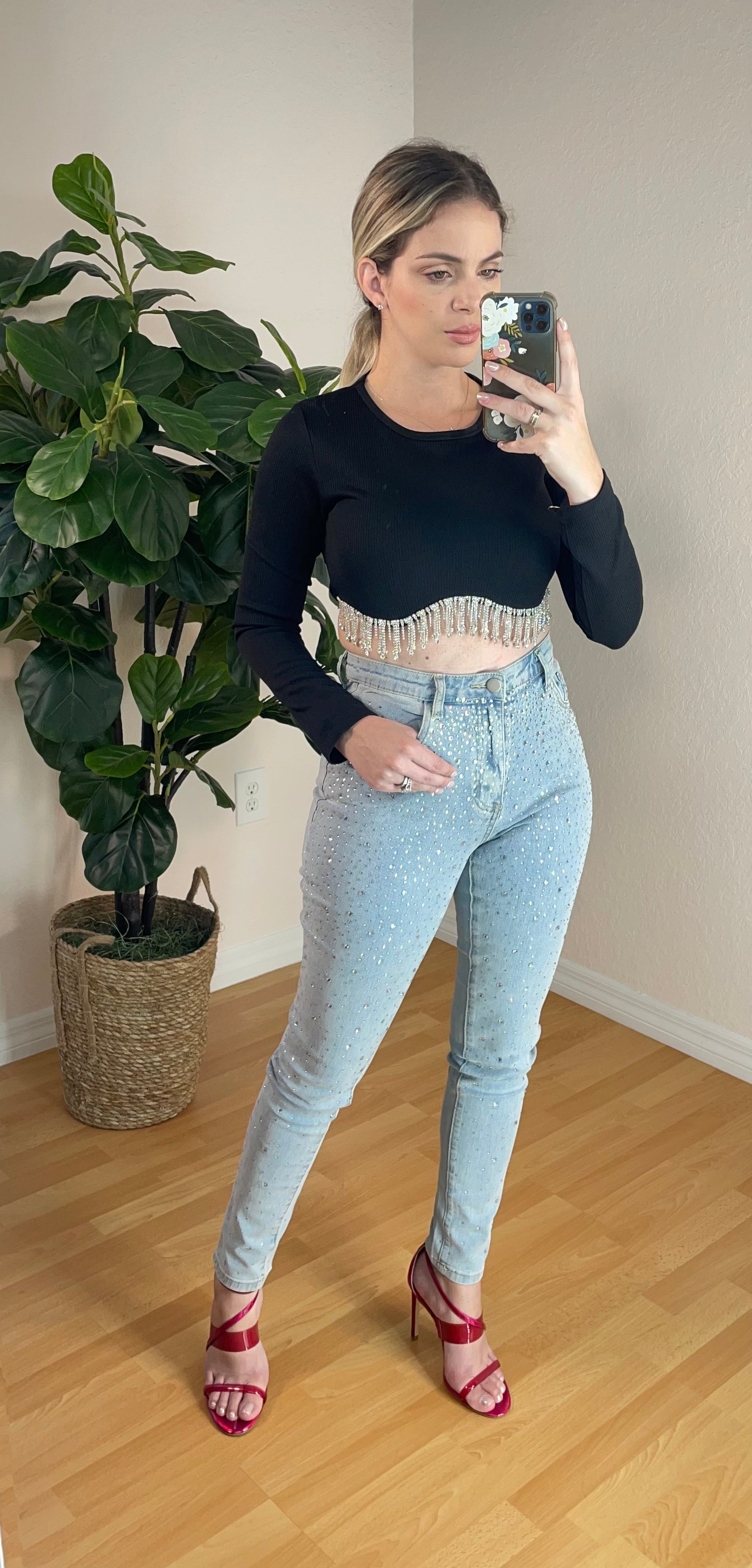 Kiwi sparkle Jean ✅